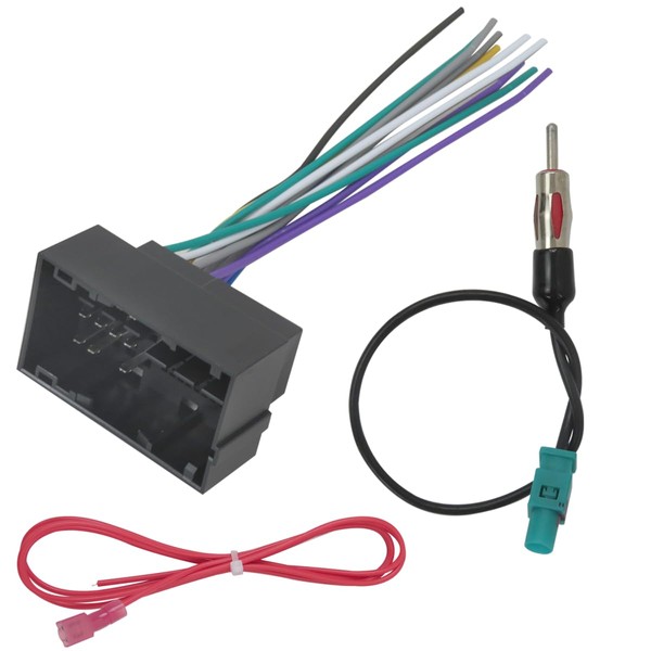 New Version Car Stereo Wiring Harness Antenna Adapter Kit Fit