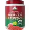 Peak Performance Organic Reds Superfood Powder, Best Tasting Organic Red Juice Super Food w/ 25+ All Natural Ingredients & Polyphenols, Vital for Max Energy and Detox. Raspberry, Elderberry, Beetroot