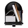 Gibraltar Mailboxes Elite Medium Capacity Galvanized Steel Black, Post-Mount Mailbox,