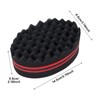REBECASKYENS 2-Pack Curling Sponges (14.5*9.5*5cm), Black, Wavy Sponge for Curly,