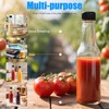 5 oz Hot Sauce Glass Bottles with Leak Proof Cap,Orifice