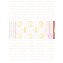 High Security Check Paper - 50 Count, Blank Checks for Business With Artificial Watermarks, Compatible with QuickBooks, Check Stock Paper Printable With Laser & Inkjet - Red/Blue Mazed Check On Middle