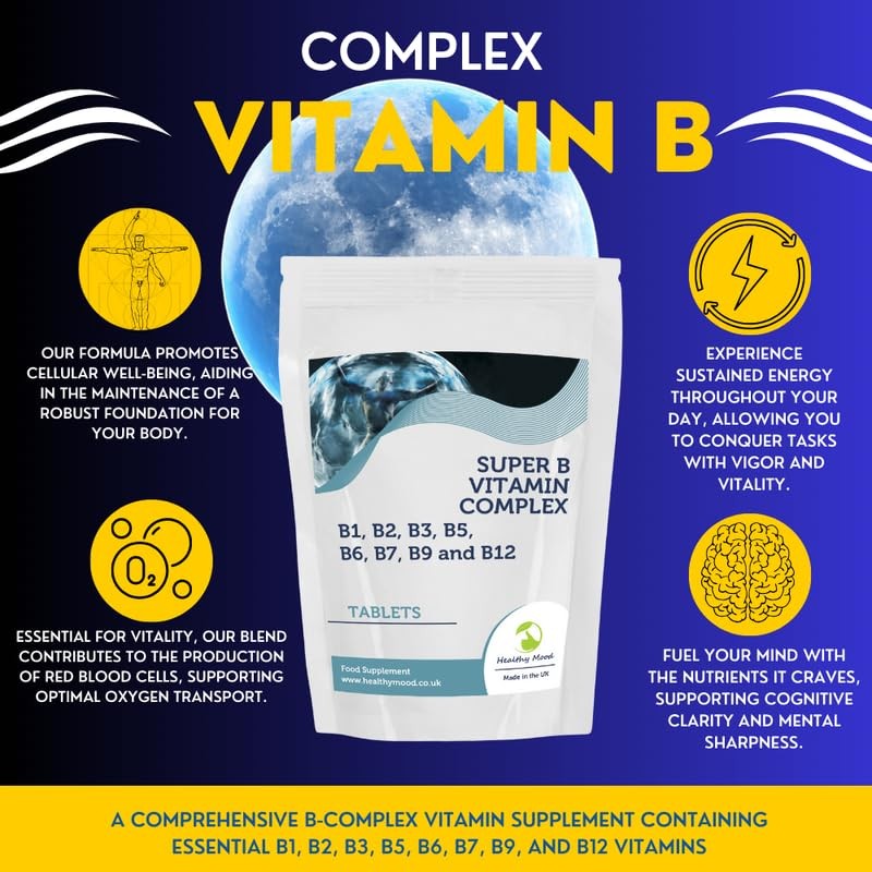 B Vitamins Super B Mulitvitamin Complex Complex 30 Tablets B1