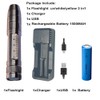 QLEE Led Uv Flashlight 365nm R5 Jade Jewelry Gemstone Identification