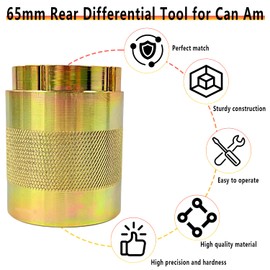 BIGLKNM 65mm Rear Differential Tool for Can Am 800 850 1000 1000R XMR Steel Gold Rear Differential Socket