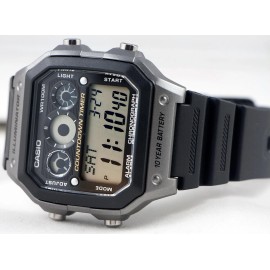 Casio AE1300WH-8AV, 10 Year Battery Watch, 100M, Alarm, Illuminator, Countdown