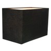Contemporary and Stylish Jet Black Linen Fabric Rectangular Lamp Shade