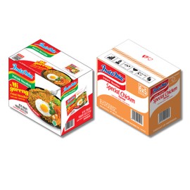 Indomie Mi Goreng Instant Stir Fry Noodles, Halal Certified, 30 Original & 30 Special Chicken Flavor (Pack of 60)