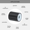 sourcing map 2Pcs 25 x 30mm M8 Thread Female Rubber