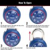 Master Lock Blue Master Lock Indoor 3 Digit Combination Padlock