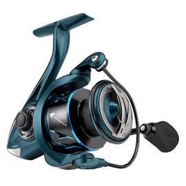 KastKing MegaJaws Spinning Reel, Size 4000, 5.2:1 Gear Ratio, Pelagic Blue
