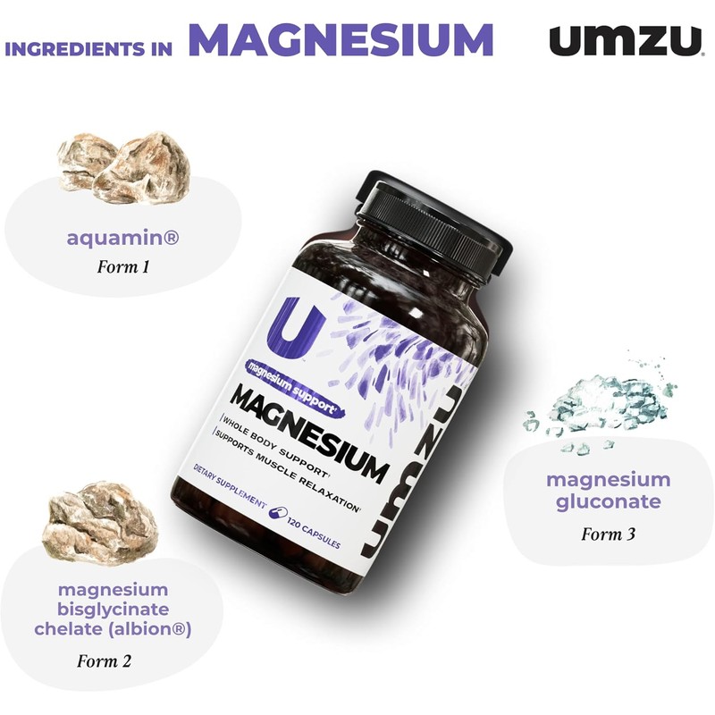 UMZU Daily Magnesium | Potent Bioavailable Magnesium Complex for Healthy