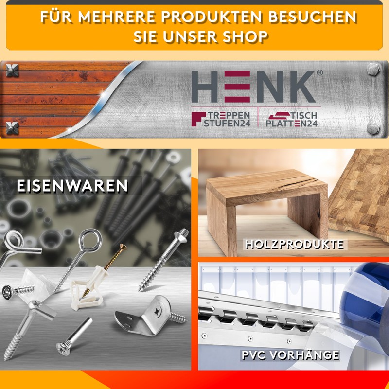 HENK Screw-On Wall Hooks 5.25 mm (100 mm)