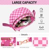 Checkered Crossbody Bag Bum Bags for Women Nylon Checkered Purse