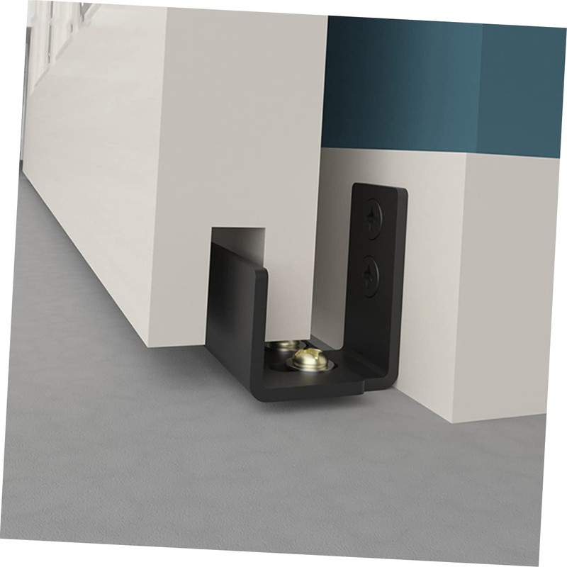 Gatuida Floor Guides Swing Stopper Barn Door Guide Stop Wall