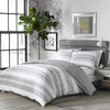 City Scene Ziggy Comforter Set, King, White