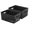 BINO | Plastic Storage Baskets Medium - Black | THE