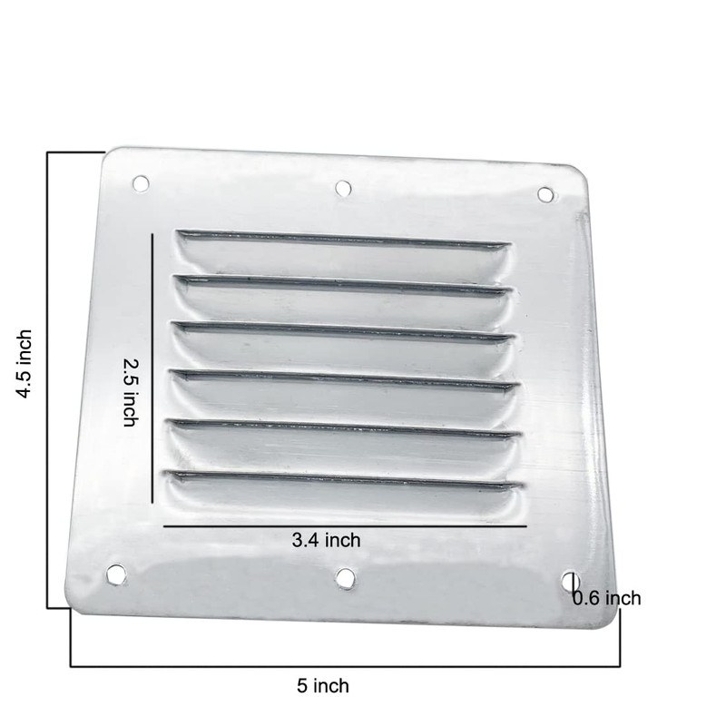 Gchee Boat Cabin Vents Air Vent Cover Ventilation Louver 4-1/2"