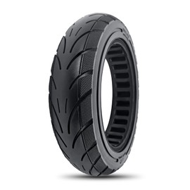 SYACHI 10x2.125 Scooter Tires [Slot 43mm] 10x2.125 Honeycomb Solid Tires No Inflation, No Maintenance, No Piercing Heavy Duty Replacement Wheels for Segway Ninebot F20, F25, F30, F40, D28U，1 Pack