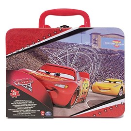 Cardinal – 6035603 Large Metal Case 3 Cars 2 Puzzles