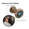 TOGU 220-degree Solid Brass Peep Holes for Door with 16mm