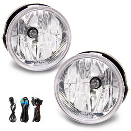 RAPOOSANS - Luces antiniebla de conducción para Ford Expedition 2007-2013, repuesto de luz antiniebla Ford Ranger 2008-2011 con bombillas H10 de 12 V 42 W, kit de interruptor y cableado