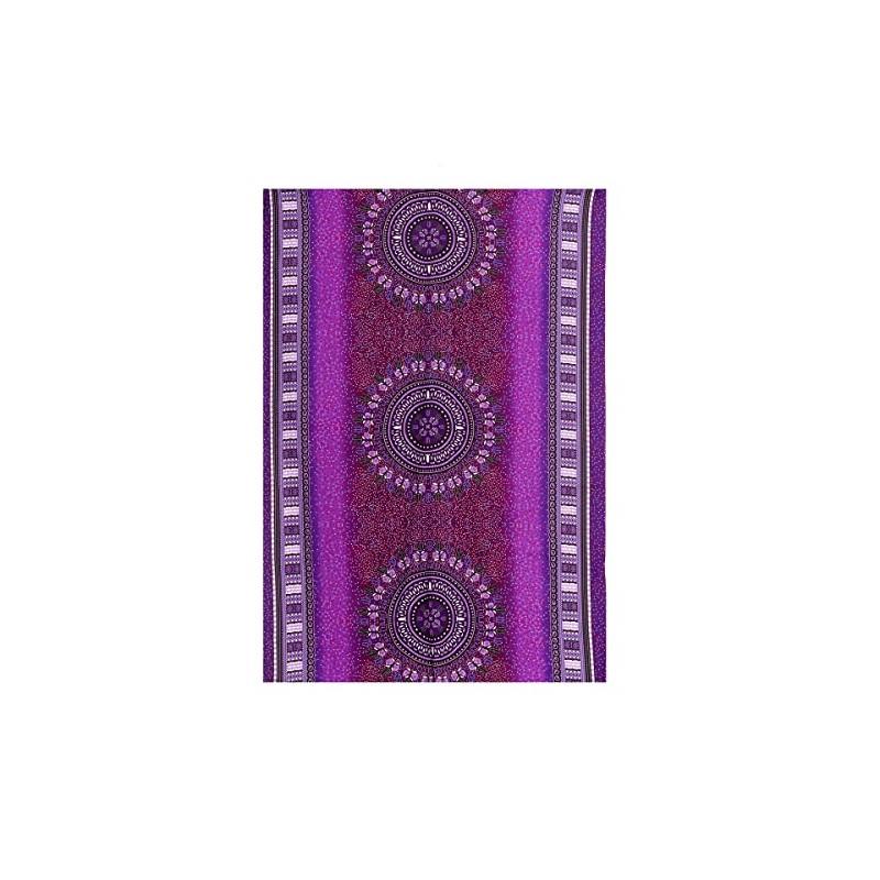 PANASIAM Sarong, Pareo in Maoi Design, Lightweight Summer Scarf Made