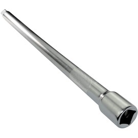 AERZETIX - C45064 - Extension / Extender / Bit - 3 / 8 x 250 mm - for Manual/Pneumatic Ratchet Wrench - Straight Male Side Shape - 4 Point Socket Adapter - CR-V Steel