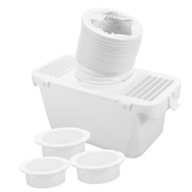 jojofuny Sealing Vent Hose Connector Dryer Vent Plate Kit for Easy Installation