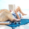 Women Straw Hat Wide Brim Beach Sun Cap Foldable Large