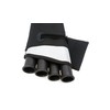 starlingukpk Quality Tough Cordura 4 Tube Side Quiver. (Black Silver)
