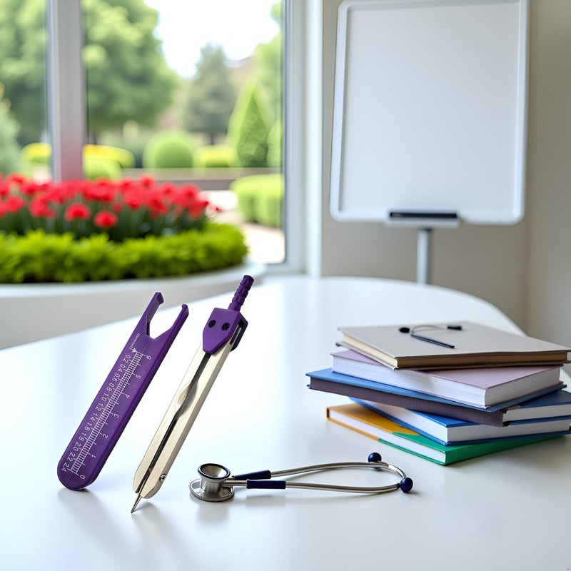 Purple EKG Calipers Measuring Tool, ECG Calipers Measuring Tool,Caliper Divider