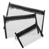 3 Pack Clear Makeup Bags - Organize Your Essentials in