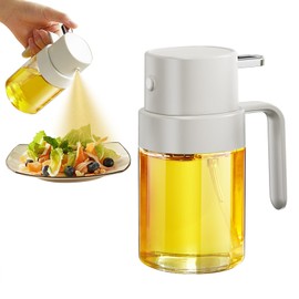 YARRAMATE Oil Sprayer for Cooking, 6.8 OZ/ 200 ML Premium Oil Spray Bottle for Kitchen, Food-grade Olive Oil Sprayer, Portable Oil Mister for Air Fryer, kitchen, Outdoor BBQ and Camping (White)