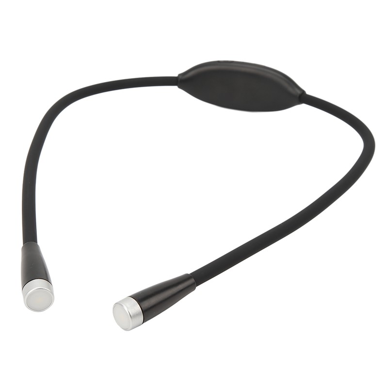 Neck Reading LED Lamp 3 Gear Brightness Bendable Silicone ABS