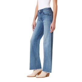 Angels Forever Young Women's 360 Sculpt Mid-Rise Wide Leg Jeans, Bedford, 14