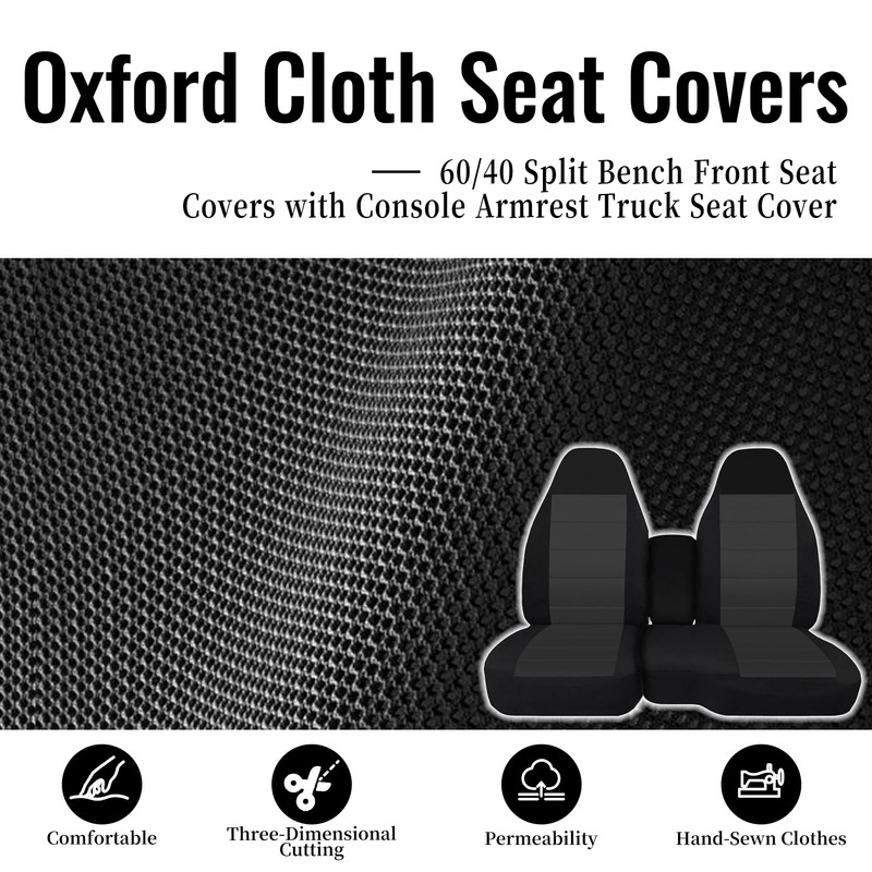 ESMING 60/40 Front Split Bench Seat Covers for Chevy Colorado