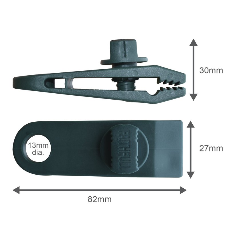 Faithfull TARPCLIPS Instant Clip On Tarpaulin Eyelets (Pack of 4),
