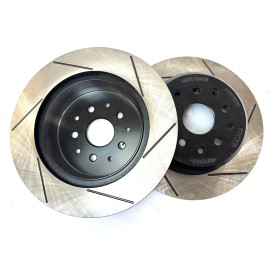 Racing Brake Slotted Rotor Set for 93-98 Toyota Supra Turbo Rear Rotors, light weight