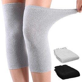 TMR.Breath G Knee Warmer, Cold Protection, Cold Protection, Stretch Material, Soft, Breathable, Washable, Set of 2 Colors, black & grey