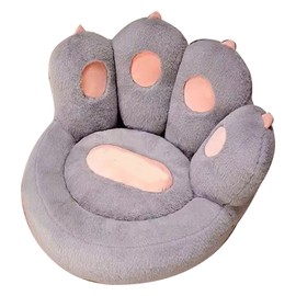 INS Style Cat Paw Cushion Kawaii Cat Paw Chair Cushion Cute Stuff Seat Pad Comfy Sofa Home Floor Pillow Grey