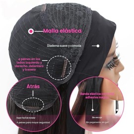 Celiarita Peluca de cabello humano ondulado profundo de 18 pulgadas, sin encaje frontal, pelucas de cabello humano hechas a máquina, pelucas de cabell