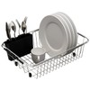 TESOT Adjustable Over Sink Dish Rack Stainless Steel Dish Drying