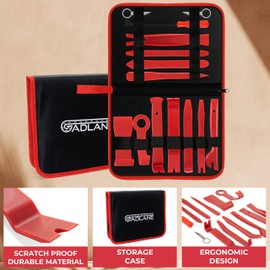GADLANE Car Trim Removal Tool Kit - 14 Piece Car Panel Removal Tools Kit, Car Radio Removal Tool Kit, Dash Audio Console Removal Tool Installation Remover - Trim Removal Tools Auto Pry Tool (14PCS)