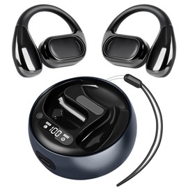 AI Translator Earbuds, 3-in-1 Two Way Real Time Translation Language Translator Earphone Device with OWS Technology 144 Languages Seamlessly Compatible with iOS & Android (Stylish Black)