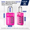 SURE LOCK TSA Approved 4-Digit Resettable Combination Luggage Locks with