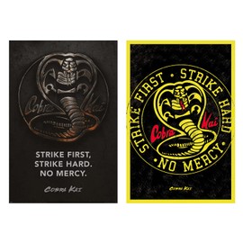 Generic Cobra Kai TV Show Poster Set (Logo & Emblem - No Mercy) (24" x 36")