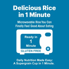 Eat Regal Brown Rice with 5 Ancient Grains Cups, Always Fluffy, No Clump & No Kneading, Ready in 1 Minute, 16g Protein 16g Fiber, Vegan Gluten-Free Non-GMO, 8.8oz (2×125g), Pack of 6