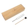 256Hz Tuning Fork with Wood Resonance Box and Hammer Sound