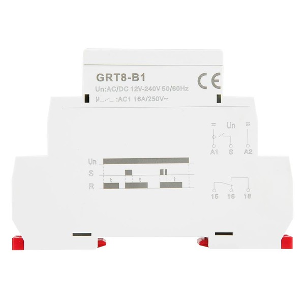 Off Delay,AC/DC 12V~240V GRT8-B1 Mini Power Off Delay Time Relay